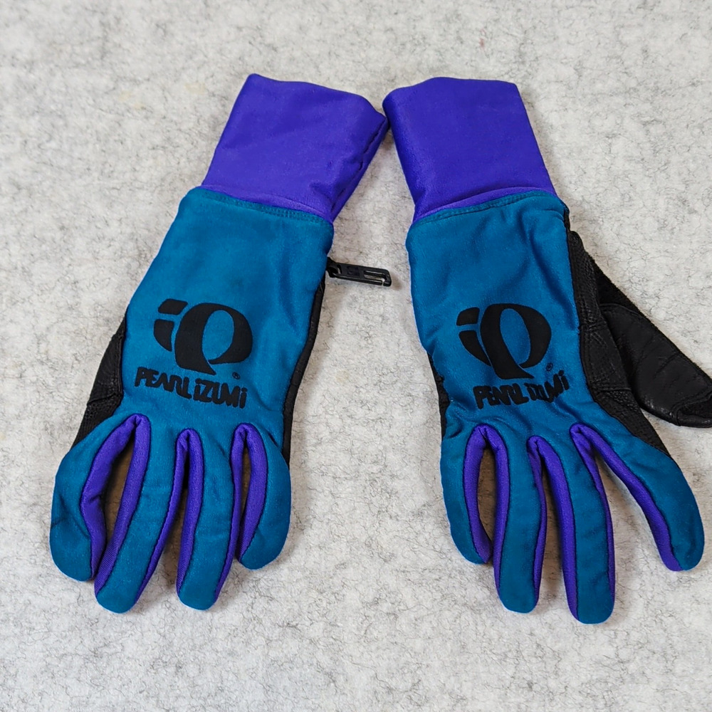 Pearl Izumi Full Finger Cycling Gloves Warm Winter Wrist Slip-On Size 7/8A
